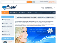 Tablet Screenshot of myaqua.de